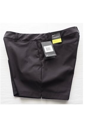 New Nike Golf Flex Dri-Fit Shorts Size 6 Black 884926-010 Flat Front 4" Inseam